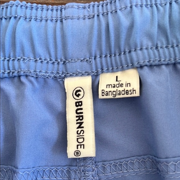 BURNSDIDE Light Blue Casual Shorts - Picture 6 of 10